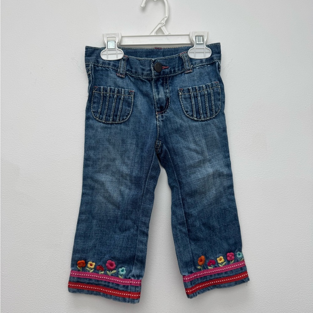 18-24 mo Embroidered Blue Kids Jeans